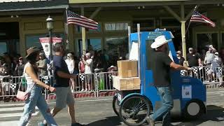 Outhouse Races Parade of racing outhouses [upl. by Lasky]