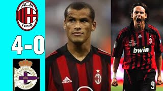 Deportivo La Coruna 0 x 4 AC Milan Inzaghi Rivaldo ●UCL 20022003 Extended Goals amp Highlights [upl. by Kessiah137]