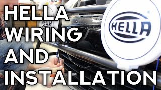 How To Install Hella Lights Wiring and Mounting [upl. by Lerret]