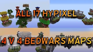 All 17 hypixel 4 v 4 bedwars maps FREE to download No Adfly [upl. by Akimehs467]