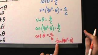 Trigonometry  The Complementary Angle Theorem [upl. by Egiap]