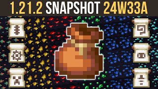 Minecraft 1212 Snapshot 24W33A  Better Bundles Experiments amp New Baby Mobs [upl. by Anyehs]