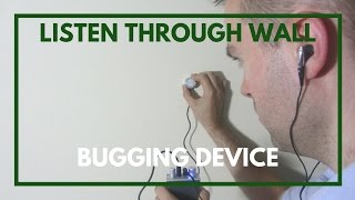 Listen Through Wall Spying Device  Tutorial [upl. by Annavoeg716]