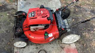 2011 TroyBilt 21quot SelfPropelled Lawn Mower wont MOVE This TURD will Function Properly Part 2 [upl. by Zipnick]