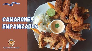 CAMARONES EMPANIZADOS  RECETA FÁCIL PASO A PASO  Cocina Salvadoreña [upl. by Margaret]