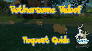 Bothersome Bidoof Request Guide  Pokemon Legends Arceus [upl. by Noelani]