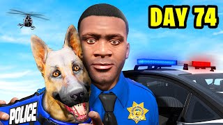 I Spent 100 DAYS in the POLICE FORCE in GTA 5 [upl. by Eelyrehc]