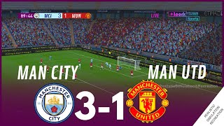 Manchester City 31 Manchester United Highlights  Mar 3 2024 Video Game Simulation amp Recreation [upl. by Aihsik]