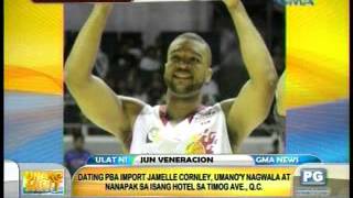 former pba import jamelle cornley punches police in Face after tried to pacify him at hotel in timog ave qc 3272013 [upl. by Yespmed]