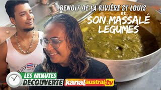 Benoit de la rivière St Louis et son massalé de légume  KANAL AUSTRALTV [upl. by Baily554]