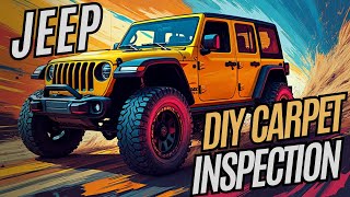 Jeep Wrangler Carpet Inspection  Find and Fix Water Damage [upl. by Gilberte]