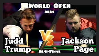 Judd Trump vs Jackson Page  World Open Snooker 2024  SemiFinal Live Full Match [upl. by Htidra]