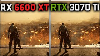 RX 6600 XT vs RTX 3070 Ti Benchmark – 59 Tests [upl. by Audrey]