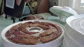 Making Beef Jerky at Home with a Nesco Dehydrator [upl. by Irod]