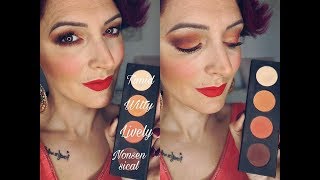 Maquillage Younique dans les tons oranges avec loffre du mois de Mars [upl. by Kent]