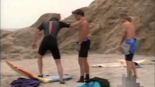 Luke Perry on Beverly Hills 90210 Dylan Mckay breaks a surfboard [upl. by Eiramanit]