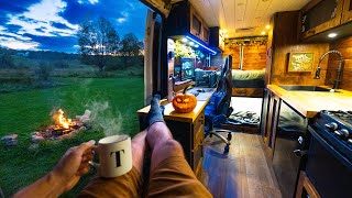 Cozy Vanlife Camping on Apple Orchard 🍁 [upl. by Erund]