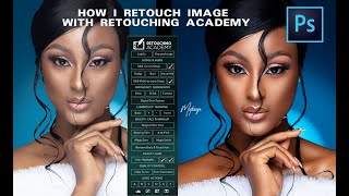 HOW I RETOUCH IMAGES IN PHOTOSHOP USING RETOUCH ACADEMY [upl. by Nawotna]