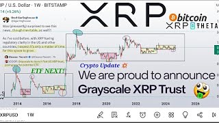 XRP PUMPS On New GrayScale XRP TRUST BOOM CRYPTO ANALYSIS on XRP BITCOIN THETA  MORE [upl. by Nortna]