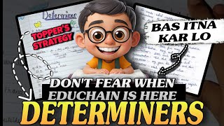 ⚠️ Determiners 😎  Tricks amp Hacks 🔥  Simple Explanation ✅  Determiners One Shot  Educhain Padhai [upl. by Enidlareg]