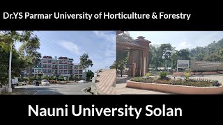 Nauni University Solan Himachal Pradesh Dr YS Parmar University of Horticulture amp Forestry [upl. by Benil850]