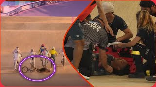 Video🔴 Kye Whyte is TAKEN TO HOSPITAL after a HORROR CRASH in BMX Racing [upl. by Anitsrhc979]