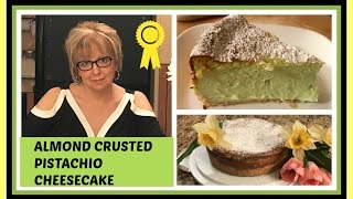 ALMOND CRUSTED PISTACHIO CHEESECAKE [upl. by Lilias]