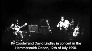 Ry Cooder amp David Lindley Hammersmith Blue Suede Shoes [upl. by Naejarual]