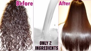 Permanent Hair Straightening at Home  Only Natural Ingredients  TipsToTop By Shalini [upl. by Engel]