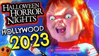 Halloween Horror Nights Hollywood 2023 INSIDE ALL HAUNTED HOUSES amp Scare Zones  Universal Studios [upl. by Asina]