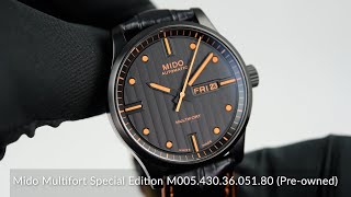 Mido Multifort Special Edition M0054303605180 Preowned [upl. by Decrem]