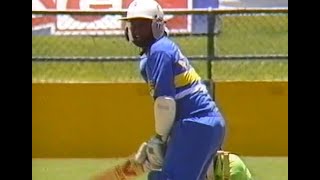 Incredible Aravina De Silva two brilliant sixes off Akram and Tauseef SL vs Pak ODI Gabba 198990 [upl. by Needan]