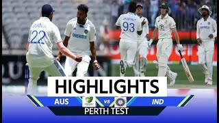 Australia vs India Perth Test Day 4 AUS vs IND Highlights Bumrah  Virat  Today Highlights [upl. by Jeminah287]