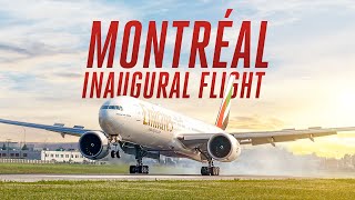 Inaugural Flight to Montréal Canada  Emirates [upl. by Animaj]