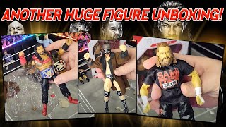 HUGE WWE FIGURE UNBOXING Ultimate Roman Reigns Elite Sami Zayn Sheamus And BASIC Dominik Mysterio [upl. by Ahsinrad]