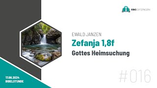 016 Zef 18f  Gottes Heimsuchung Bibelstunde Ewald Janzen [upl. by Keffer]