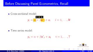 10aa Panel data econometrics balanced unbalanced axioms unobserved heterogeneity [upl. by Aidin]