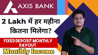 Axis Bank Fixed Deposit Monthly Income Plan 2024  Axis Bank FD Monthly Interest Rates  MIS [upl. by Appel760]