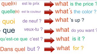 Pronom interrogatif « What » Anglais facile [upl. by Ainit]