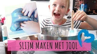 SLIJM MAKEN  Licht blauwe met glitters  JOOL verveelt zich nooit [upl. by Niak]