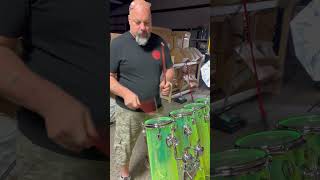 Seamless acrylic Octobans 6x6 6x28 Sound Test drums rldrums [upl. by Aihseuqal]