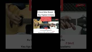 kunci gitar kau tigakan cintaku chord gampang kautigakancintaku kuncigitar punnigitarer [upl. by Ahsikat696]