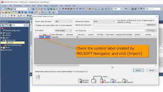 08 of 11 MELSOFT Navigator Utilization of system labels by the top down design method [upl. by Leugar]