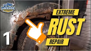 Extreme Rust Hole Repair w Homemade Patch Panel  Part 1 [upl. by Adlih728]