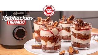 LebkuchenTiramisu ✨  Weihnachtsdessert im Glas 🎄 [upl. by Skantze]