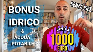 BONUS IDRICO 2022 fino a 1000 euro senza modello isee [upl. by As]