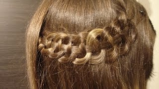 How to Impletitura in 4 pas cu pas  4 Strand Slide up braid  Tutoriale Crix [upl. by Phelips]