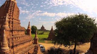 Drone Flight Myanmar  the temples of Bagan [upl. by Ikiv]