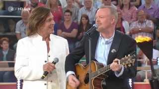 Jürgen Drews amp Stefan Raab  Ein Bett Im Kornfeld Live bei Wetten Dass Mallorca 2013 HDTV 720 [upl. by Ecirrehs]