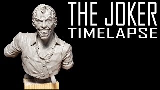 Sculpting The Joker  Timelapse Video [upl. by Eilla943]